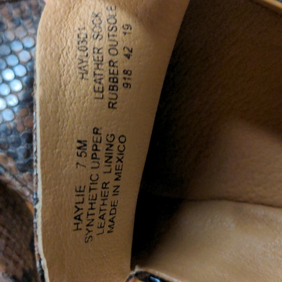 Steven By Steve Madden Haylie Snake Print Loafer 7.5 - Picture 9 of 10